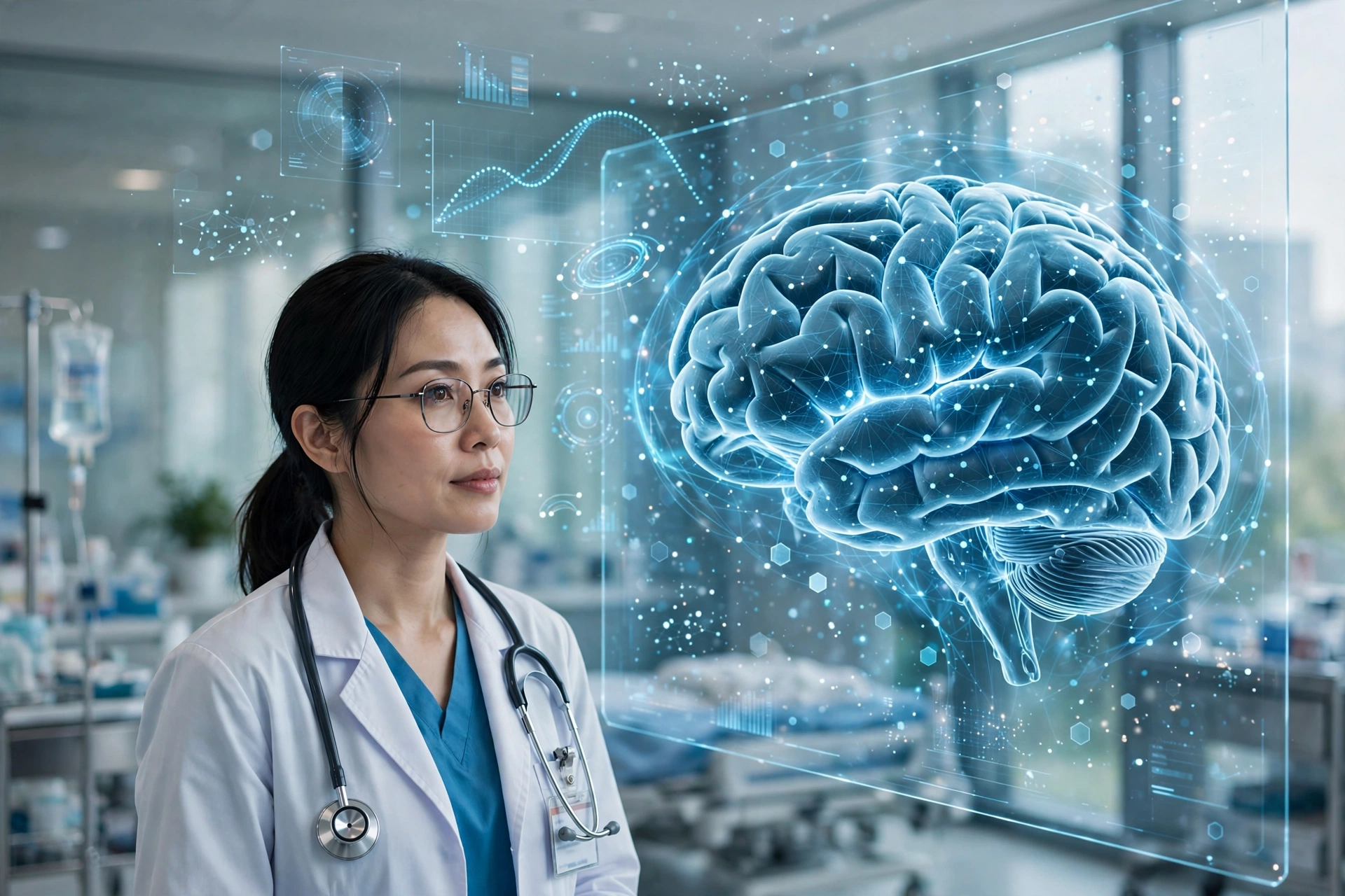 AI assisting doctors with medical data visualization