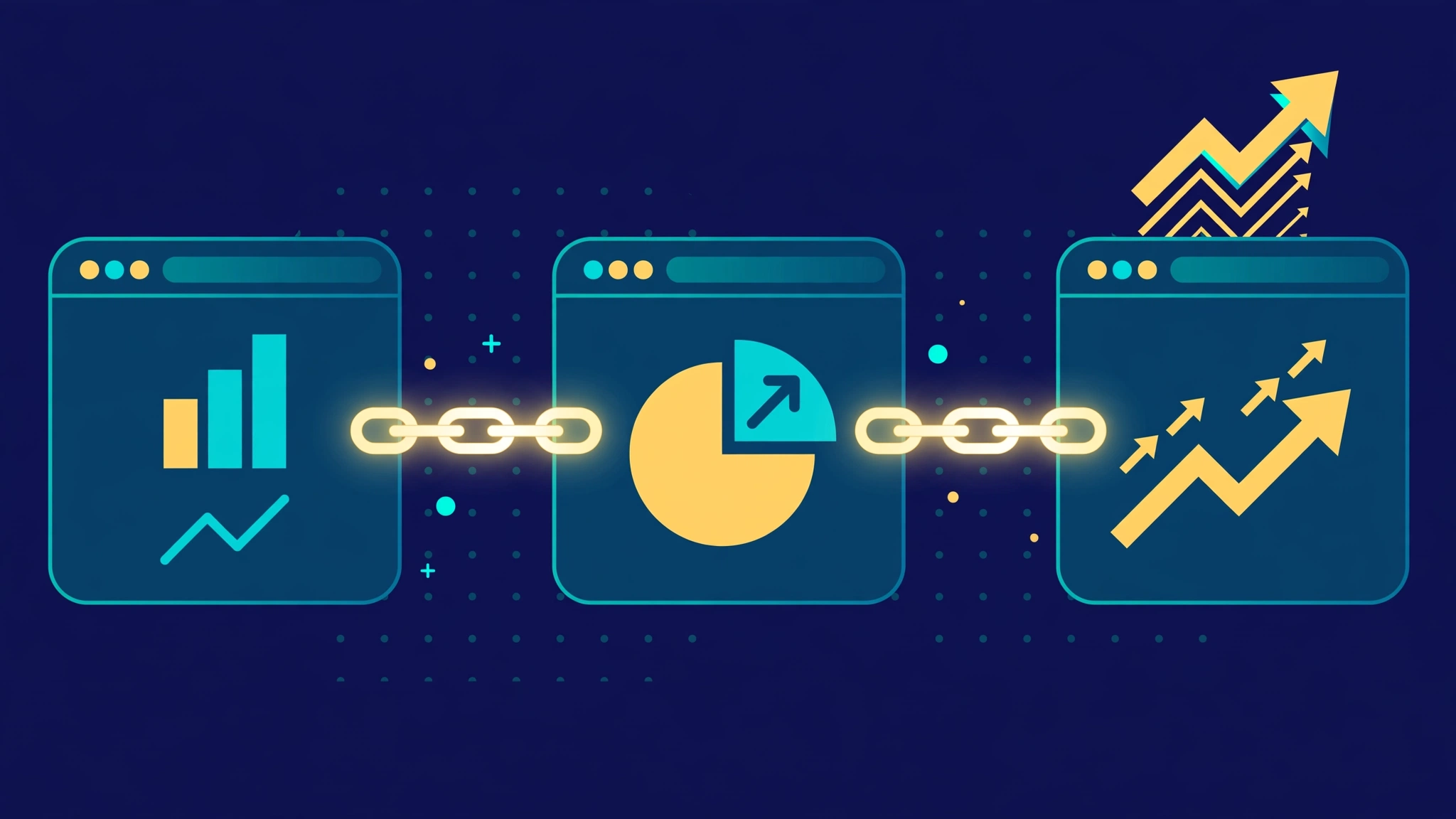 Backlinks and guest posting illustration
